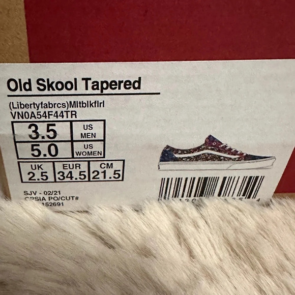 NWT VANS Old Skool Tapered Floral Sneakers - Picture 8 of 8